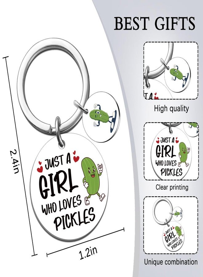 MOEXUKO Pickle Gifts for Women Cute Pickle Keychain Christmas Stocking Stuffers for Teen Girls Pickles Themed Gifts for Pickles Lovers Friends Birthday Thanksgiving Gift Ideas Stocking Stuffers for Her - Image 2